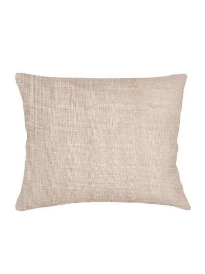 Anaya So Soft Linen Dutch Euro Pillow Down Alternative Insert In Warm Beige