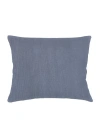 Anaya So Soft Linen Dutch Euro Pillow With Down Alternative Insert In Chambray Blue
