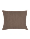 Anaya So Soft Linen Dutch Euro Pillow With Down Alternative Insert In Mocha Brown