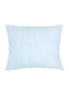 Anaya So Soft Linen Dutch Euro Pillow With Down Alternative Insert In Sky Blue