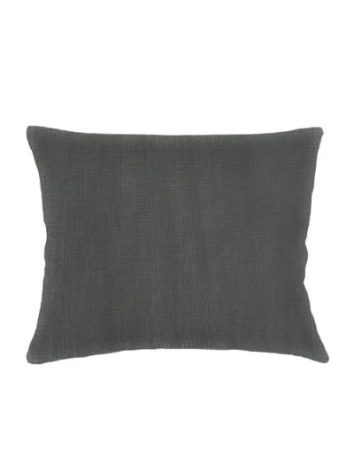 Anaya So Soft Linen Dutch Euro Pillow With Down Insert In Antique Grey