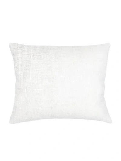 Anaya So Soft Linen Dutch Euro Pillow With Down Insert In White