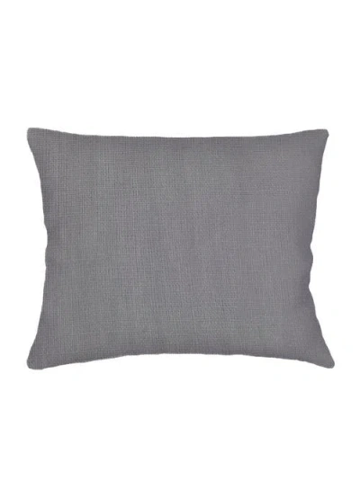 Anaya So Soft Linen Dutch Euro Pillow With Down Insert In Classic Grey