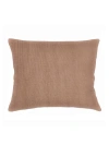 Anaya So Soft Linen Dutch Euro Pillow With Down Insert In Latte
