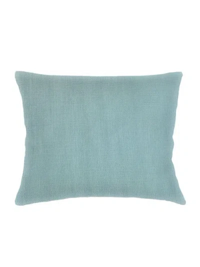Anaya So Soft Linen Dutch Euro Pillow With Down Insert In Mist Blue