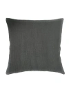Anaya So Soft Linen Euro Pillow Cover Only In Antique Grey