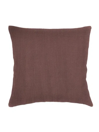 Anaya So Soft Linen Euro Pillow Cover Only In Chestnut Brown