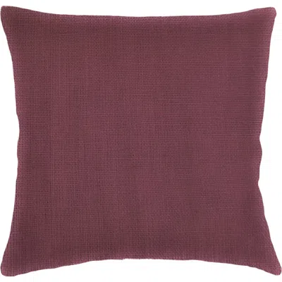 Anaya So Soft Linen Euro Pillow Down Insert In Merlot Red