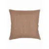 Anaya So Soft Linen Euro Pillow With Down Alternative Insert In Brown
