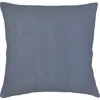 Anaya So Soft Linen Euro Pillow With Down Alternative Insert In Chambray Blue