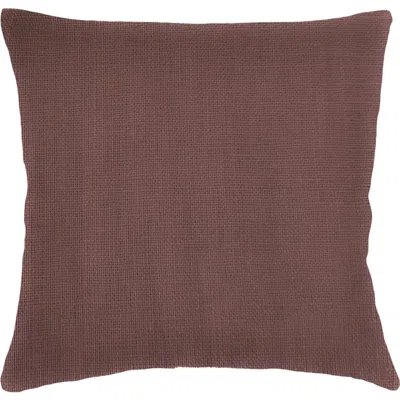 Anaya So Soft Linen Euro Pillow With Down Alternative Insert In Chestnut Brown