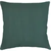 Anaya So Soft Linen Euro Pillow With Down Alternative Insert In Emerald Green