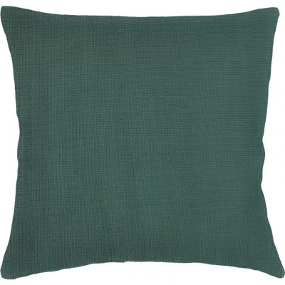Anaya So Soft Linen Euro Pillow With Down Alternative Insert In Emerald Green