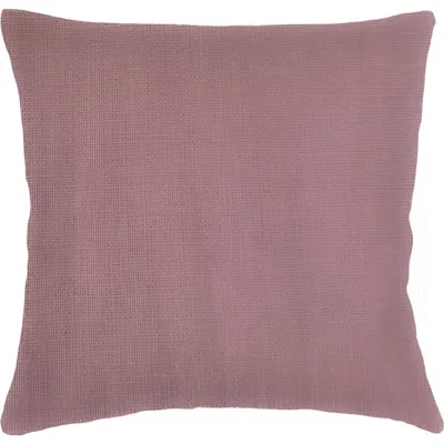 Anaya So Soft Linen Euro Pillow With Down Alternative Insert In Mauve