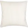 Anaya So Soft Linen Euro Pillow With Down Alternative Insert In Natural White