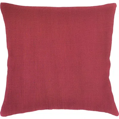 Anaya So Soft Linen Euro Pillow With Down Alternative Insert In Red
