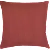Anaya So Soft Linen Euro Pillow With Down Alternative Insert In Rustic Red