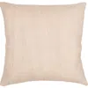 Anaya So Soft Linen Euro Pillow With Down Alternative Insert In Sandy Beige