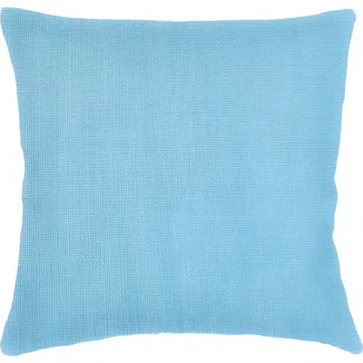 Anaya So Soft Linen Euro Pillow With Down Alternative Insert In Surf