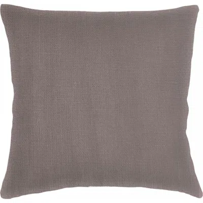 Anaya So Soft Linen Euro Pillow With Down Alternative Insert In Taupe