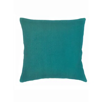 Anaya So Soft Linen Euro Pillow With Down Alternative Insert In Teal