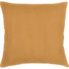 Anaya So Soft Linen Euro Pillow With Down Alternative Insert In Tuscan Yellow