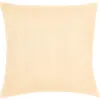 Anaya So Soft Linen Euro Pillow With Down Alternative Insert In Yellow