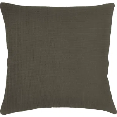 Anaya So Soft Linen Euro Pillow With Down Insert In Hunter