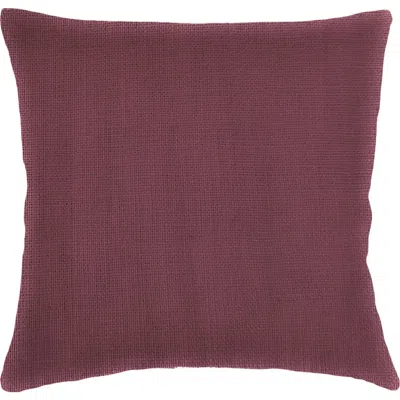Anaya So Soft Linen Euro Pillow With Down Insert In Maroon