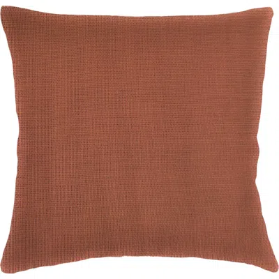 Anaya So Soft Linen Euro Pillow With Down Insert In Rustic Orange