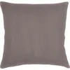 Anaya So Soft Linen Euro Pillow With Down Insert In Taupe
