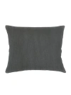 Anaya So Soft Linen Light Dutch Euro Pillow Cover Only In Antique Grey