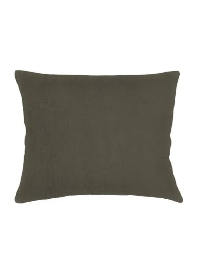 Anaya So Soft Linen Light Yellow Dutch Euro Pillow Cover Only In Hunter