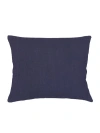 Anaya So Soft Linen Light Yellow Dutch Euro Pillow Cover Only In Luxe Blue