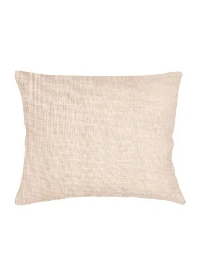 Anaya So Soft Linen Luxe Blue Dutch Euro Pillow With Down Alternative Insert In Neutral