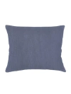 Anaya So Soft Linen Luxe Blue Dutch Euro Pillow With Down Alternative Insert In Pacific