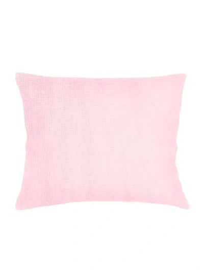 Anaya So Soft Linen Luxe Blue Dutch Euro Pillow With Down Alternative Insert In Palm Beach