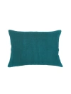 Anaya So Soft Linen Pillow Down Alternative Insert In Peacock Blue