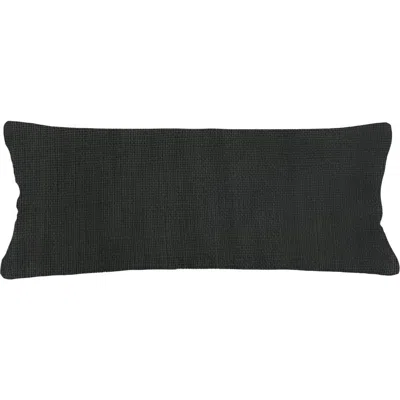 Anaya So Soft Linen Pillow Down Insert In Black