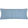 Anaya So Soft Linen Pillow Down Insert In Coastal Blue