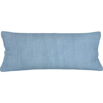 Anaya So Soft Linen Pillow Down Insert In Coastal Blue