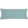Anaya So Soft Linen Pillow Down Insert In Mist Blue
