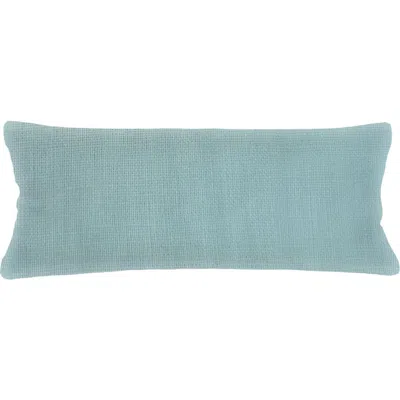 Anaya So Soft Linen Pillow Down Insert In Mist Blue