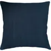 Anaya So Soft Linen Pillow Down Insert In Navy Blue