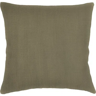 Anaya So Soft Linen Pillow Down Insert In Olive Green