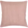 Anaya So Soft Linen Pillow Down Alternative Insert In Rose Pink