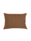 Anaya So Soft Linen Pillow With Down Alternative Insert In Caramel