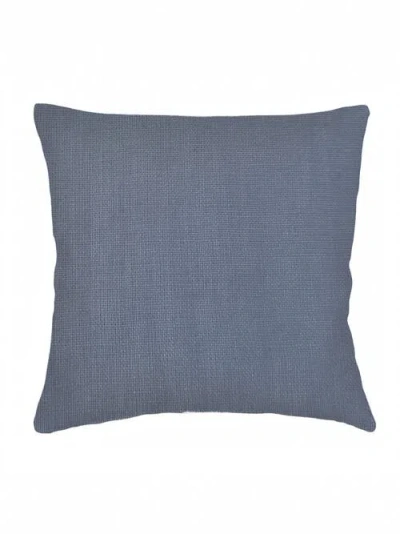 Anaya So Soft Linen Pillow With Down Alternative Insert In Chambray Blue