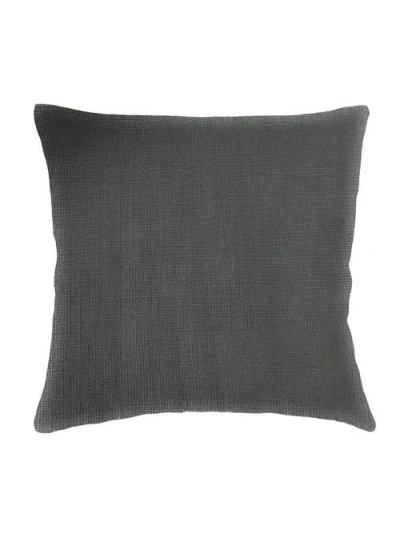 Anaya So Soft Linen Pillow With Down Insert In Antique Grey