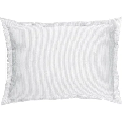 Anaya So Soft Linen Pillow With Down Insert In Blue